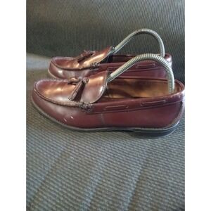 Sebago Mens Loafers Brown‎ Kiltie Tasseled Almond Toe Dress Slip On US 8D